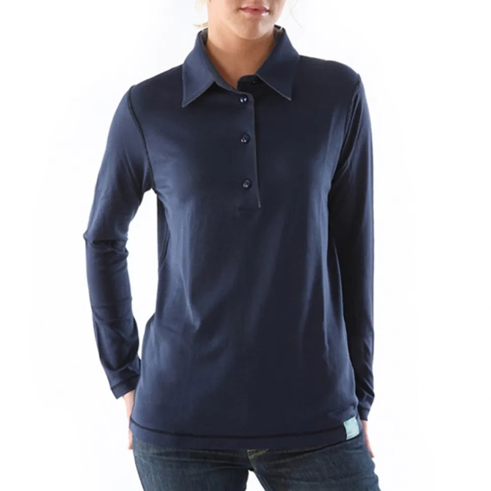 Women's Long Sleeved Polo Shirt