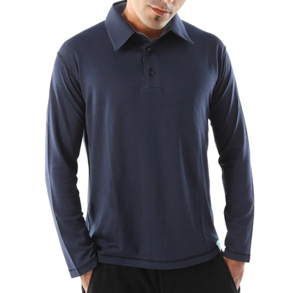 Men's Long Sleeved Polo Shirt