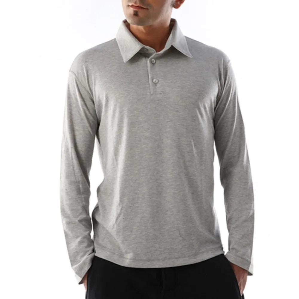 Men's Long Sleeved Polo Shirt