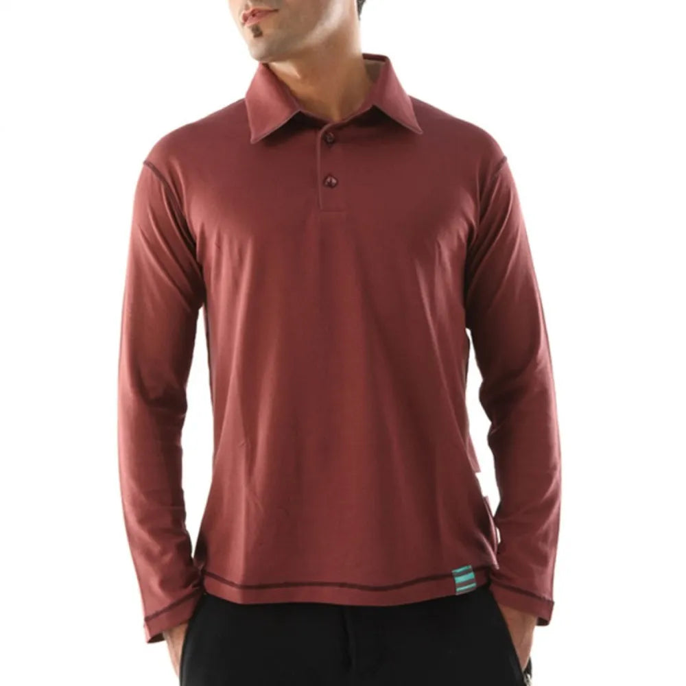 Men's Long Sleeved Polo Shirt