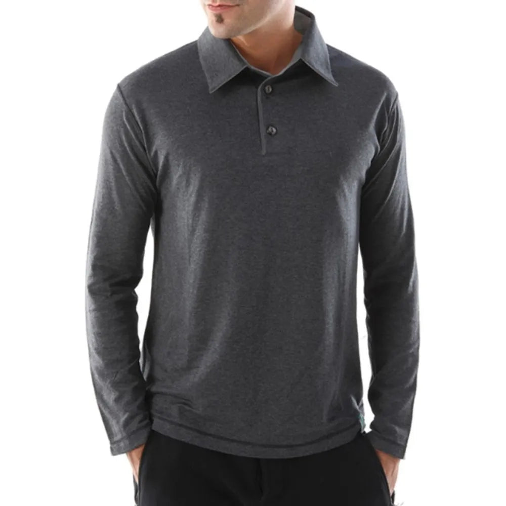 Tepso Tepso | Men's Long Sleeved Polo Shirt | Designed for Eczema and ...